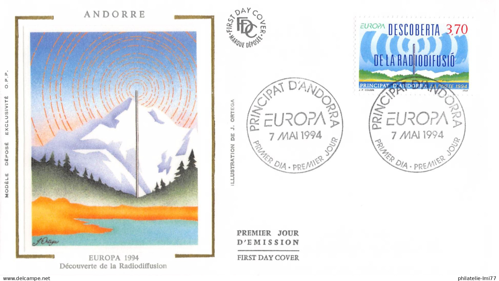 Andorre Français - FDC Europa 1994 - 1994