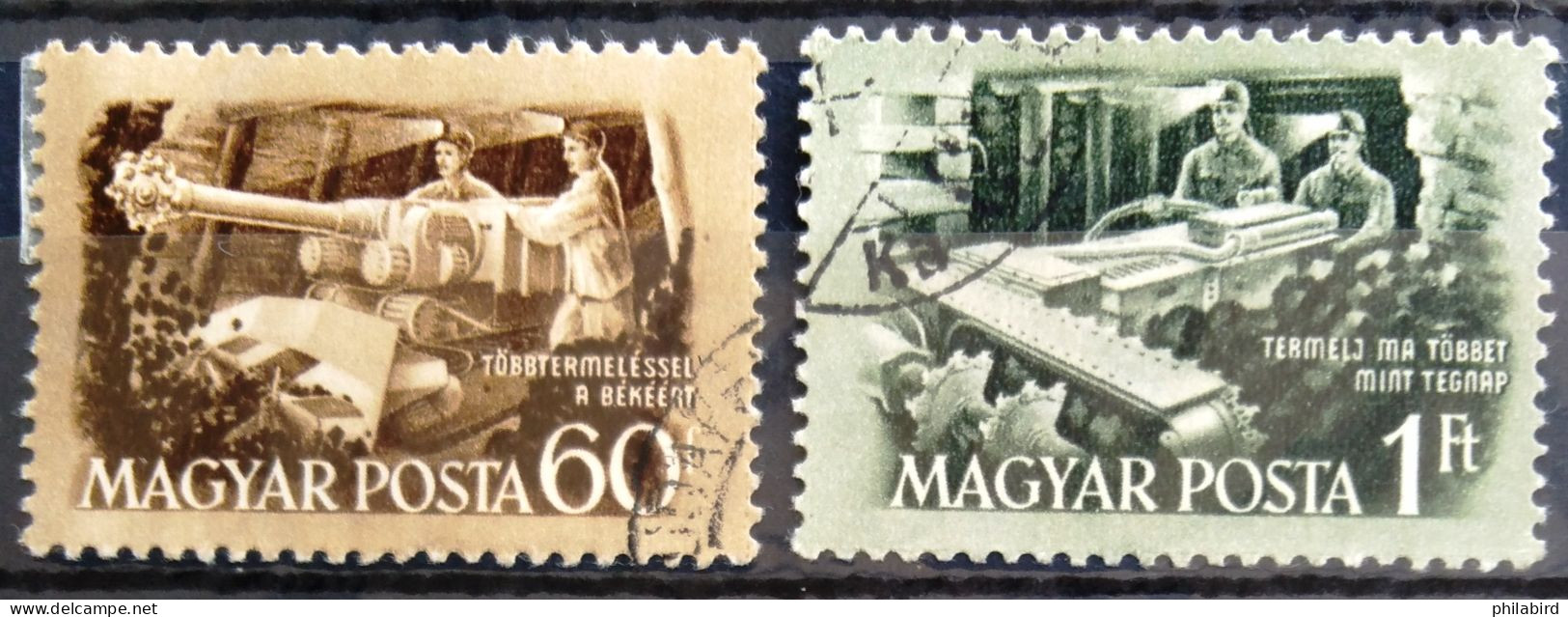 HONGRIE                       N° 1052/1053                      OBLITERE - Used Stamps