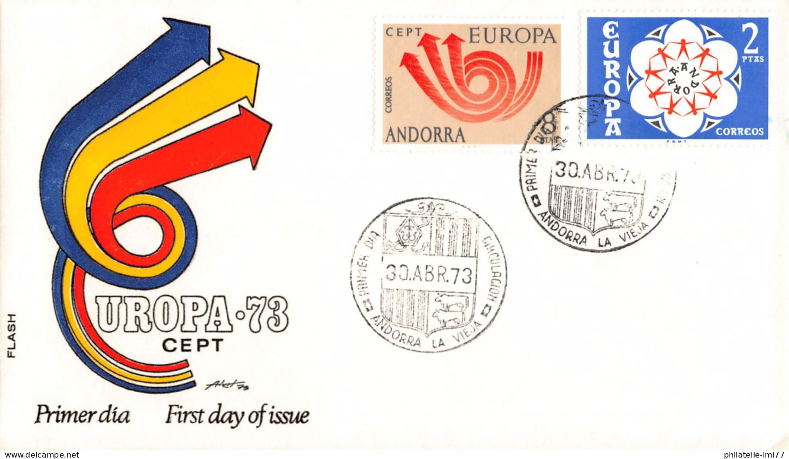 Andorre Espagnol - FDC Europa 1973 - 1973