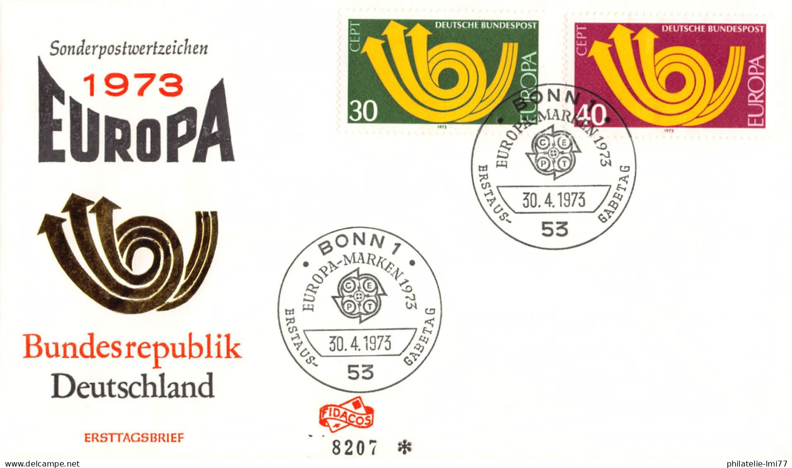 Allemagne Fédérale - FDC Europa 1973 - 1973