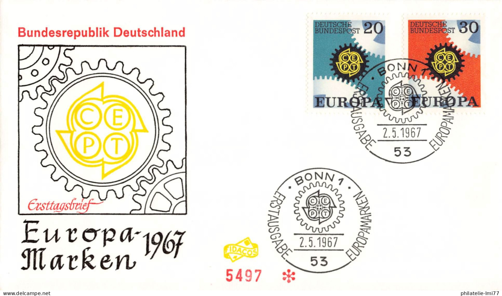 Allemagne - FDC Europa 1967 - 1967