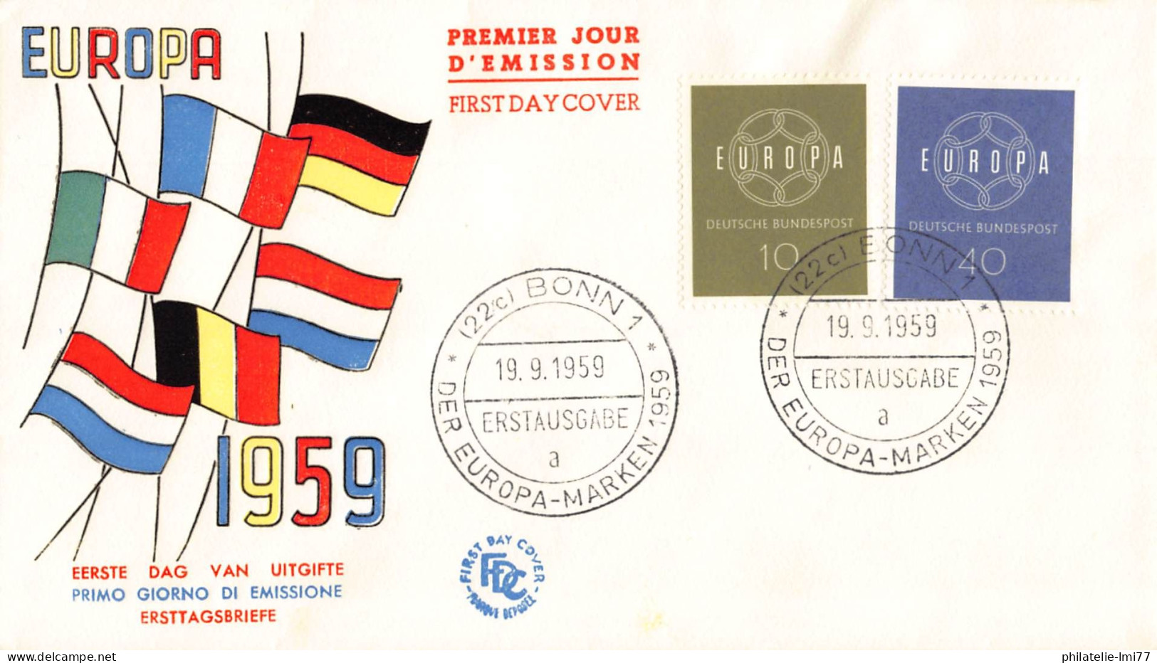 Allemagne - FDC Europa 1959 - 1959