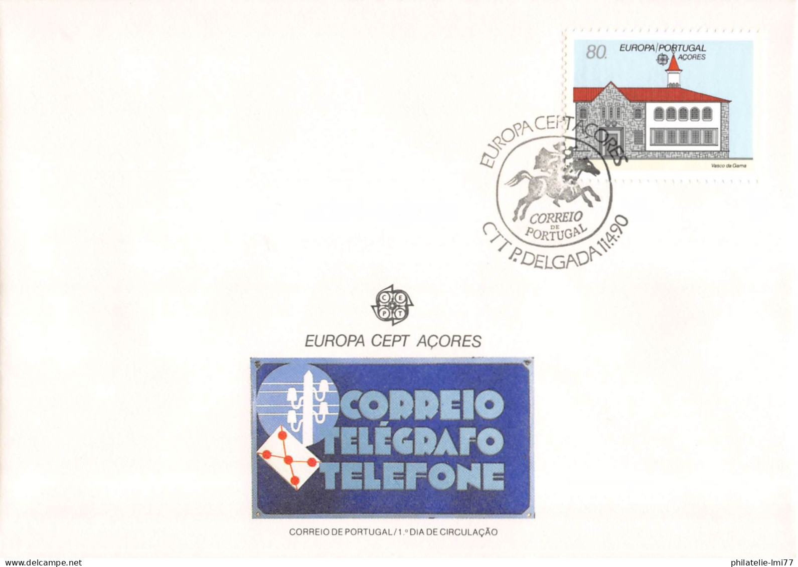 Açores - FDC Europa 1990 - 1990