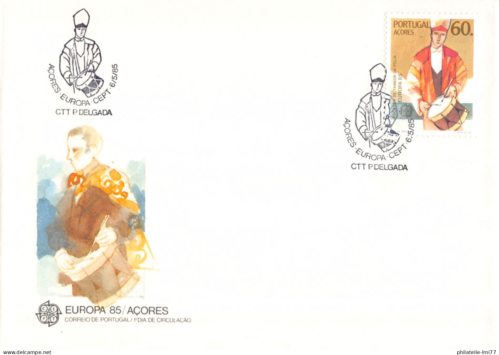 Açores - FDC Europa 1985 - 1985