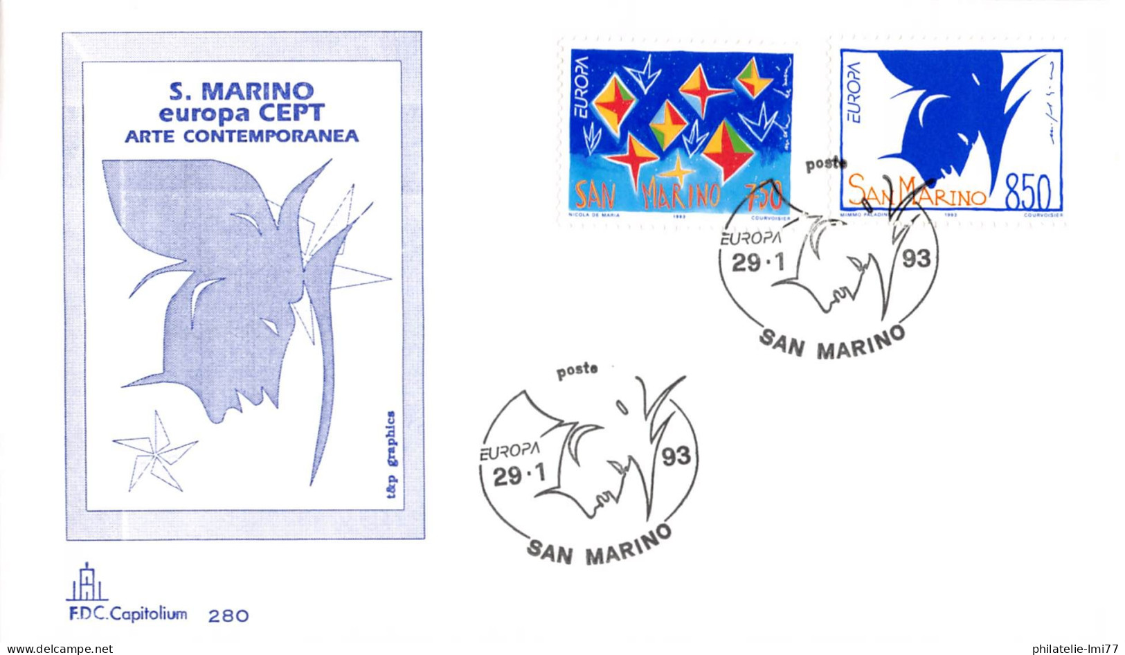 Saint-Marin - FDC Europa 1993 - 1993