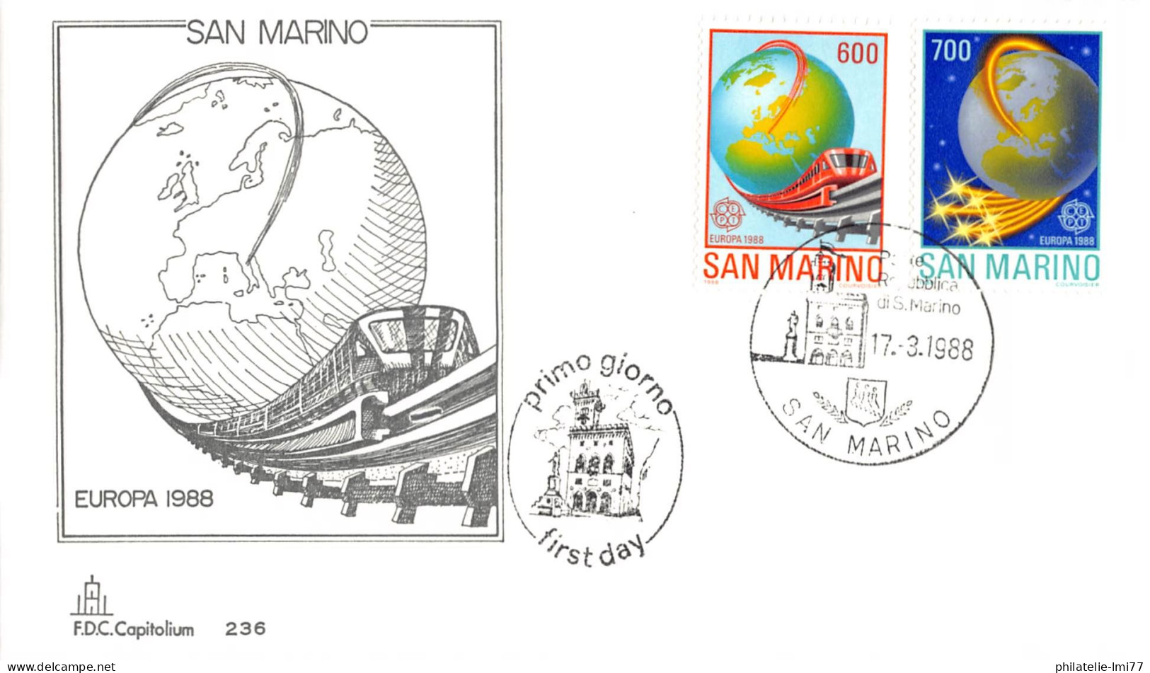 Saint-Marin - FDC Europa 1988 - 1988