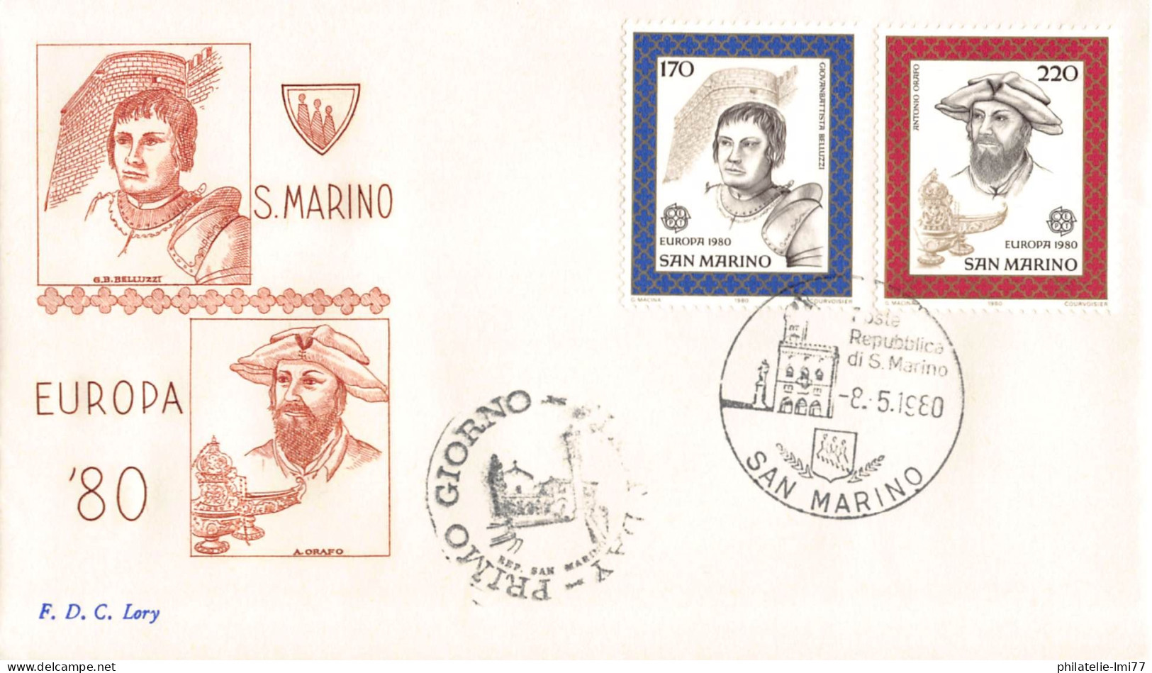 Saint-Marin - FDC Europa 1980 - 1980