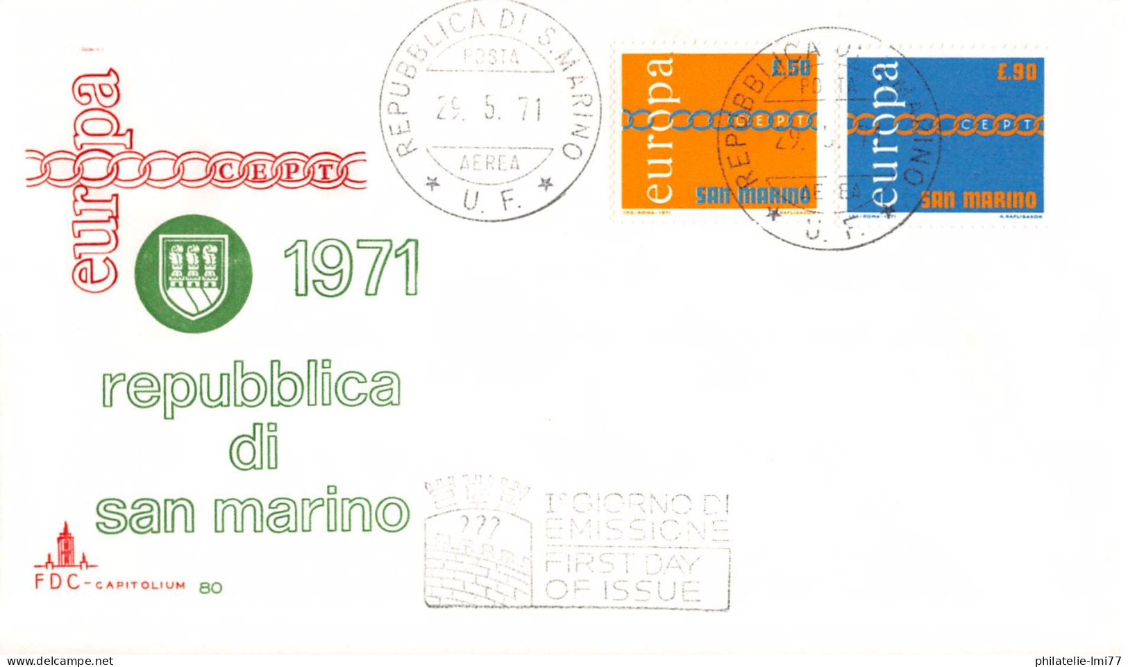 Saint-Marin - FDC Europa 1971 - 1971