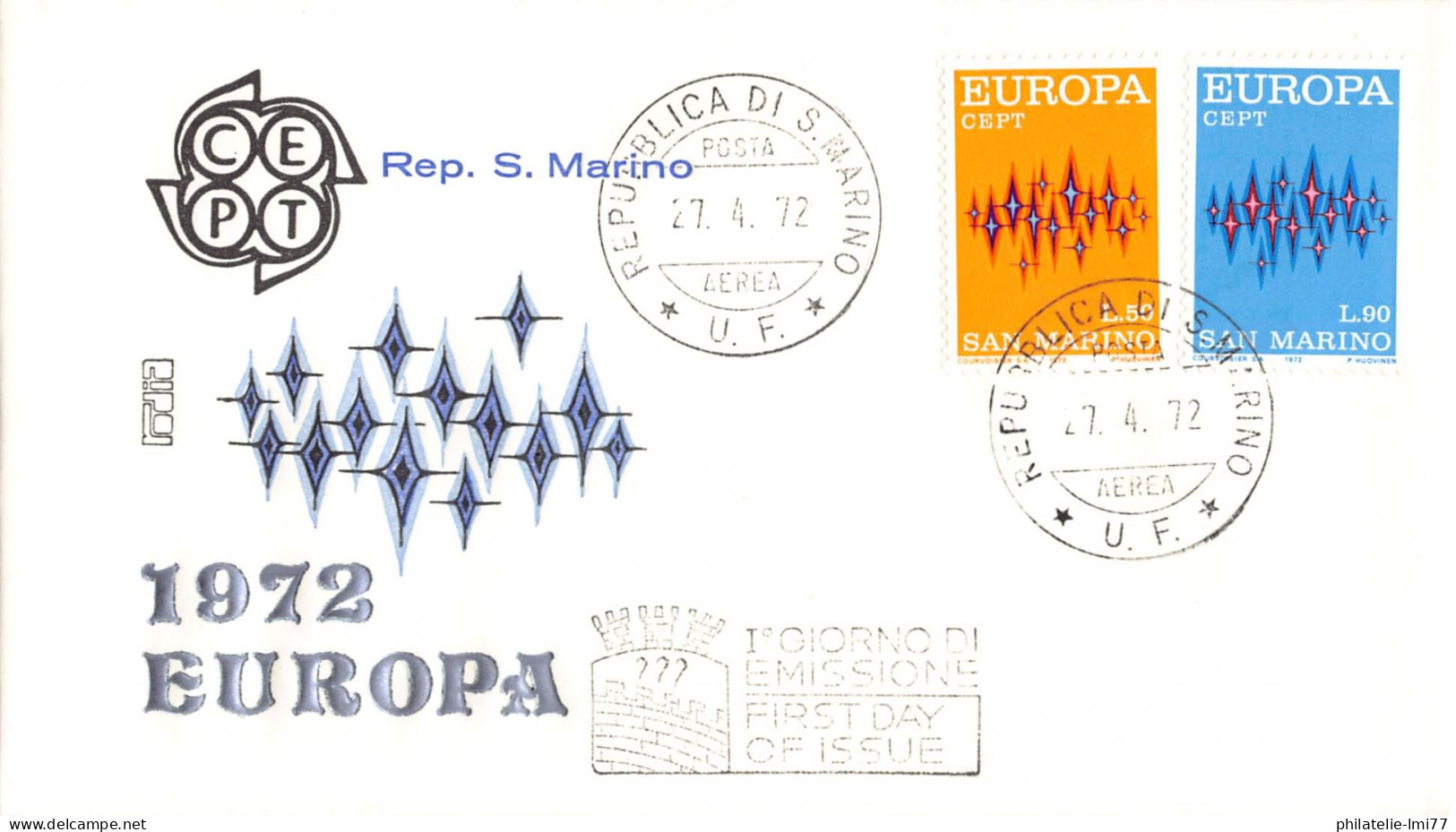 Saint-Marin - FDC Europa 1972 - 1972