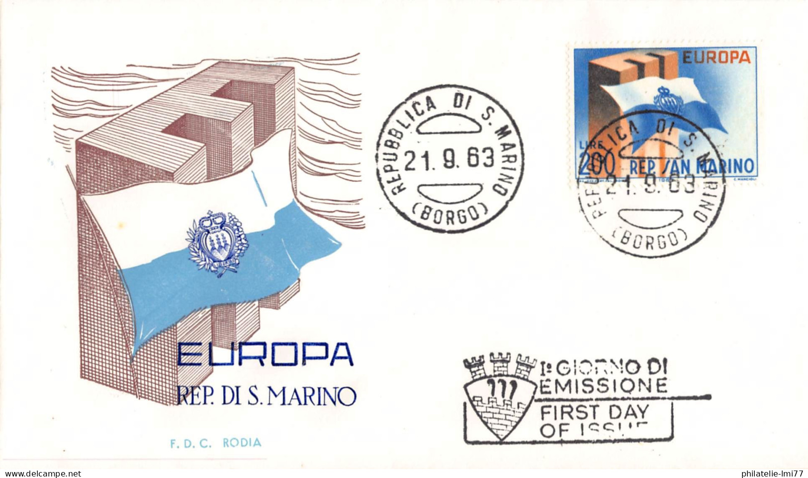 Saint-Marin - FDC Europa 1963 - 1963