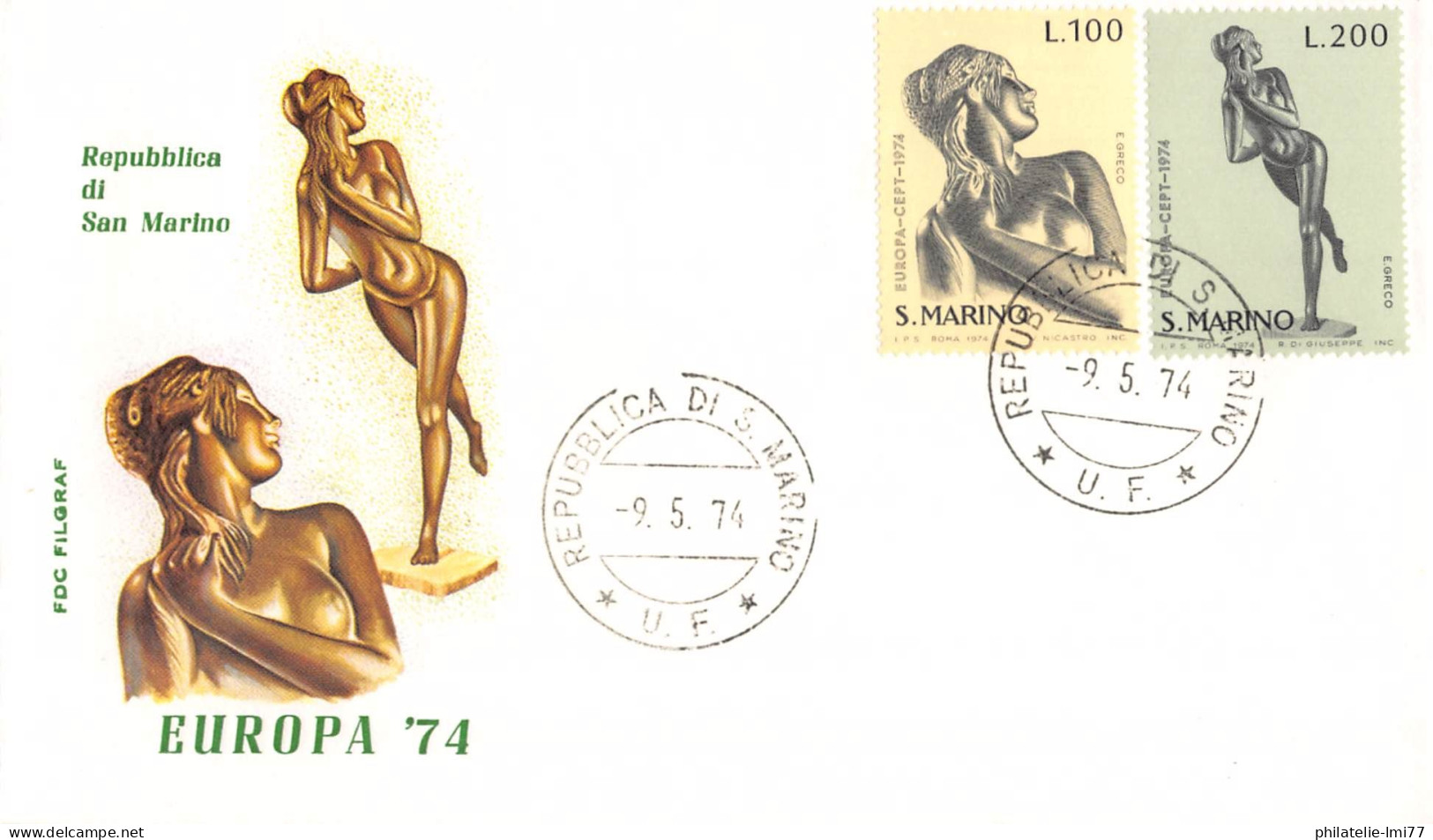 Saint-Marin - FDC Europa 1974 - 1974