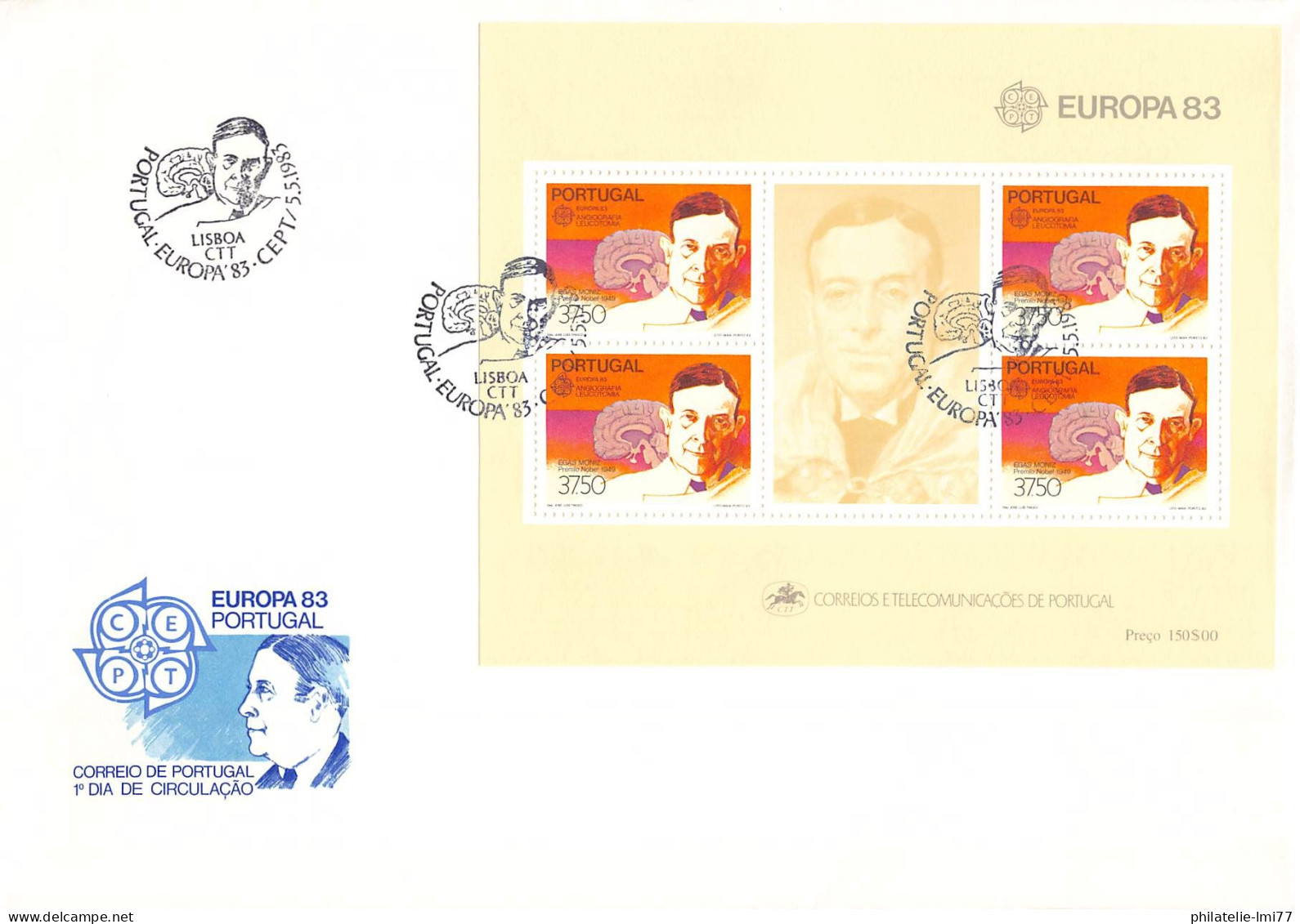 Portugal V2 - FDC Europa 1983 - 1983