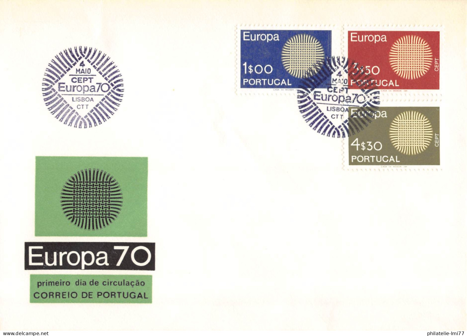 Portugal - FDC Europa 1970 - 1970