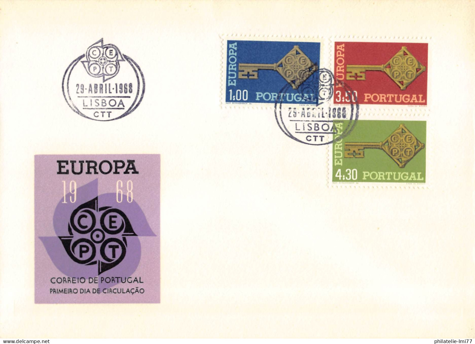 Portugal - FDC Europa 1968 - 1968