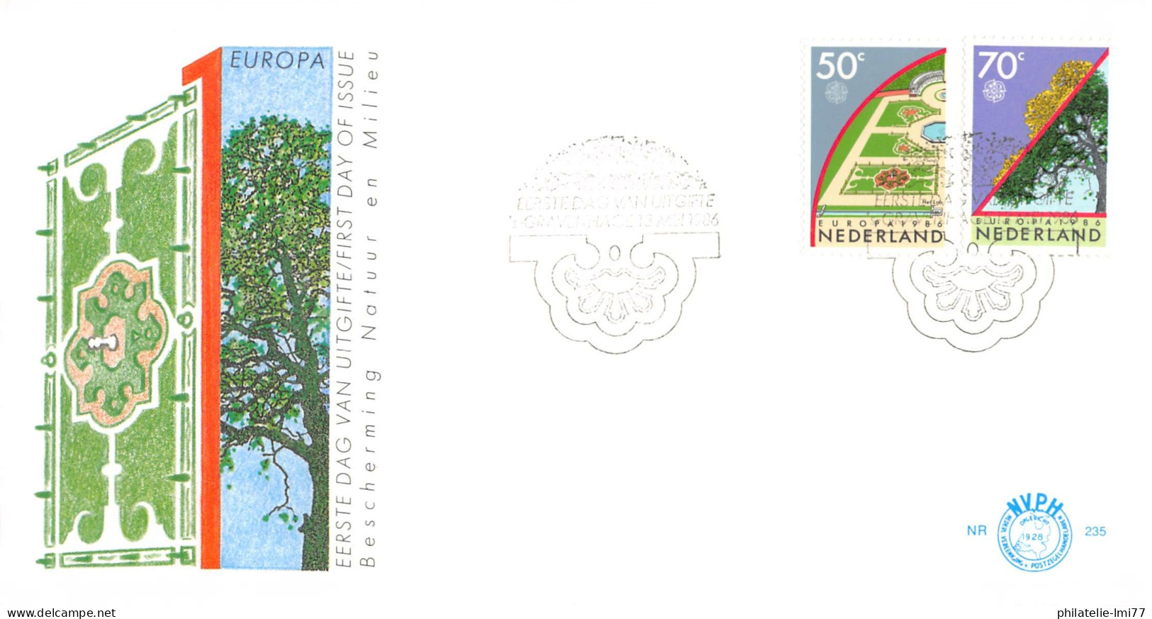 Pays-Bas - FDC Europa 1986 - 1986