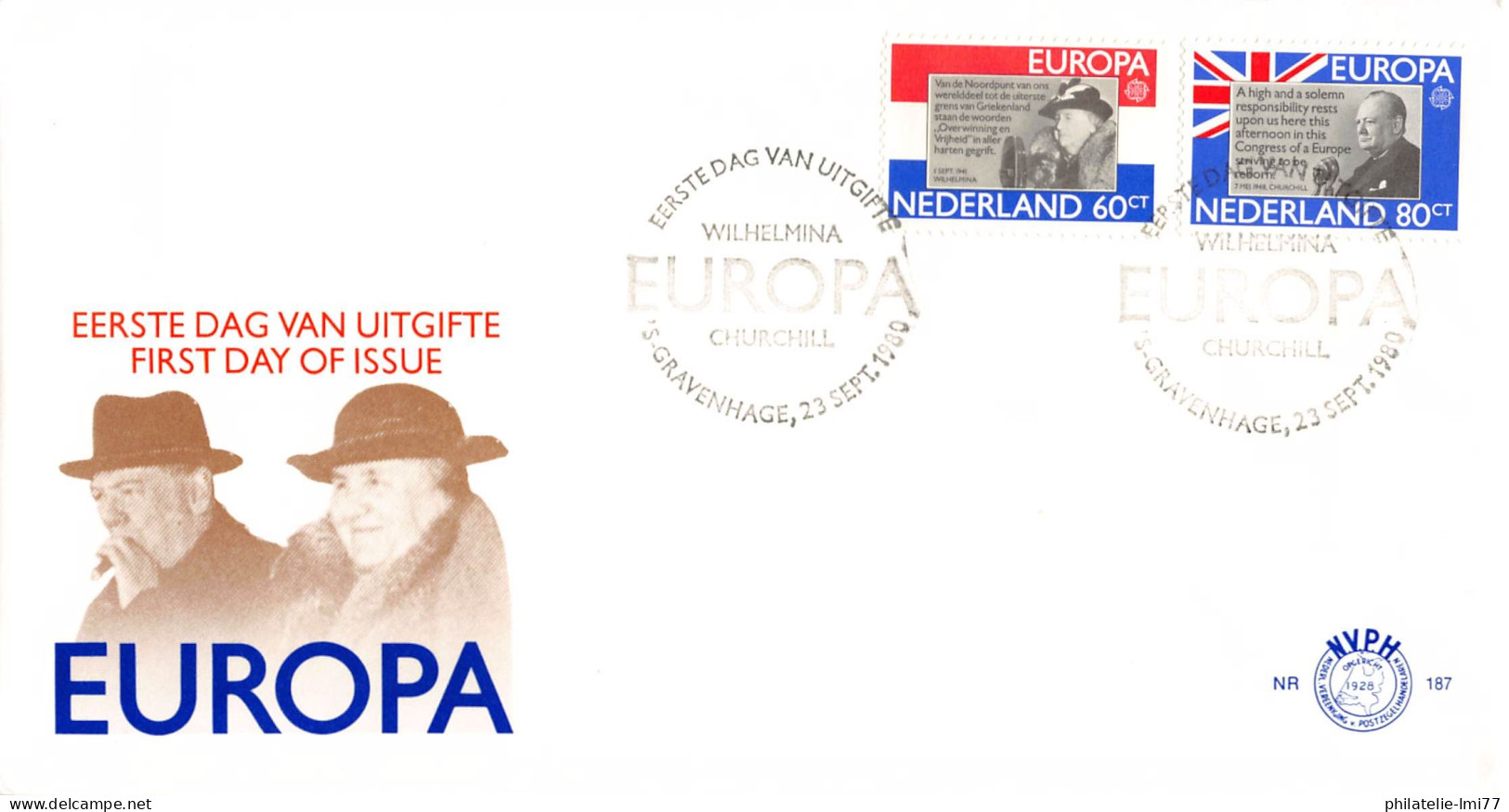 Pays-Bas - FDC Europa 1980 - 1980