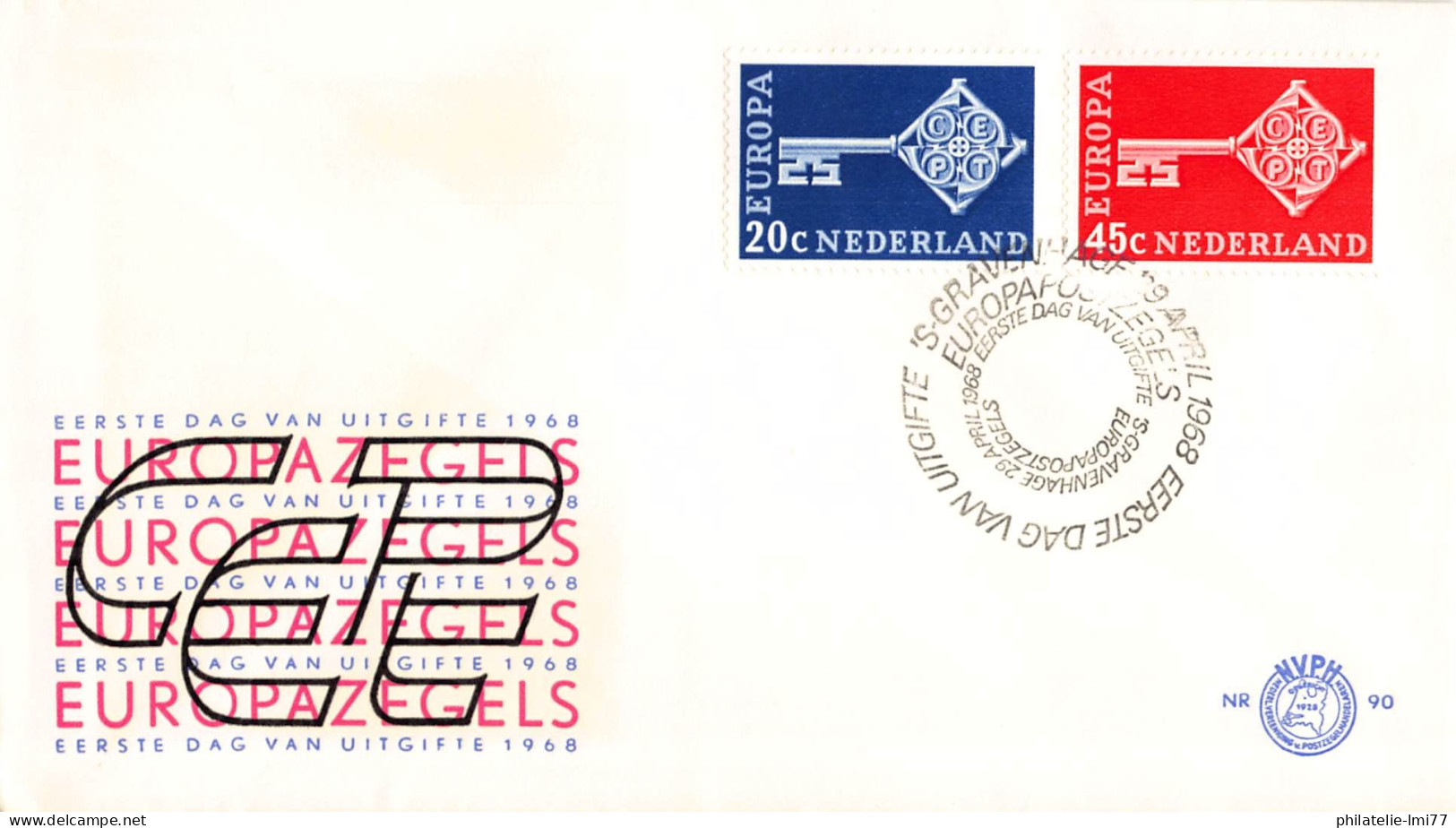 Pays-Bas - FDC Europa 1968 - 1968