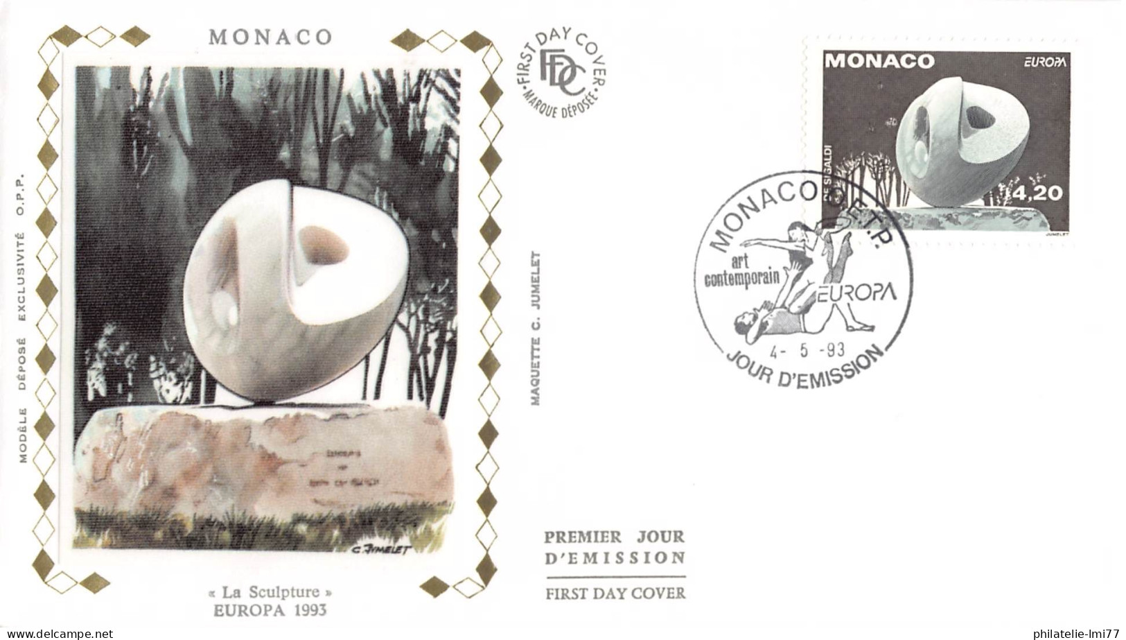 Monaco - FDC Europa 1993 - 1993