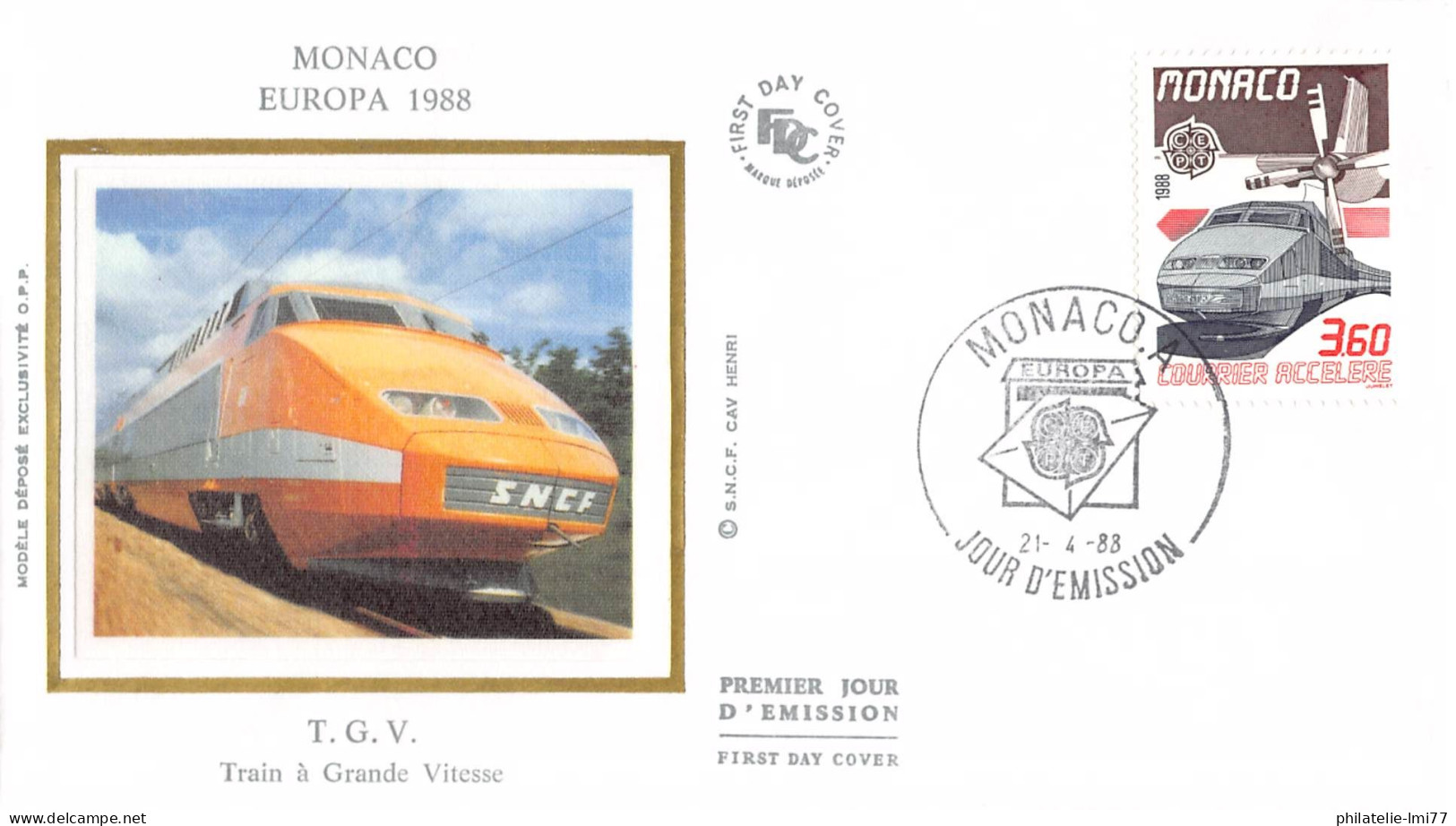 Monaco - FDC Europa 1988 - 1988