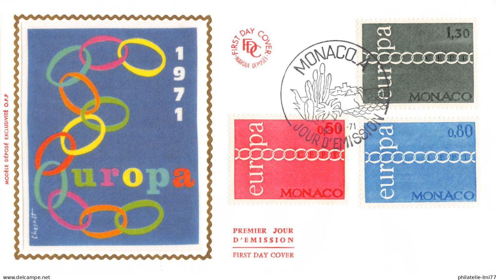 Monaco - FDC Europa 1971 - 1971