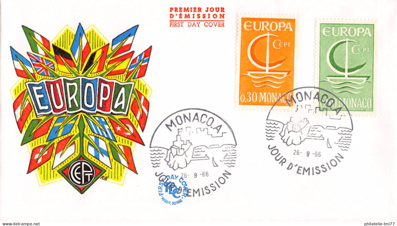 Monaco - FDC Europa 1966 - 1966