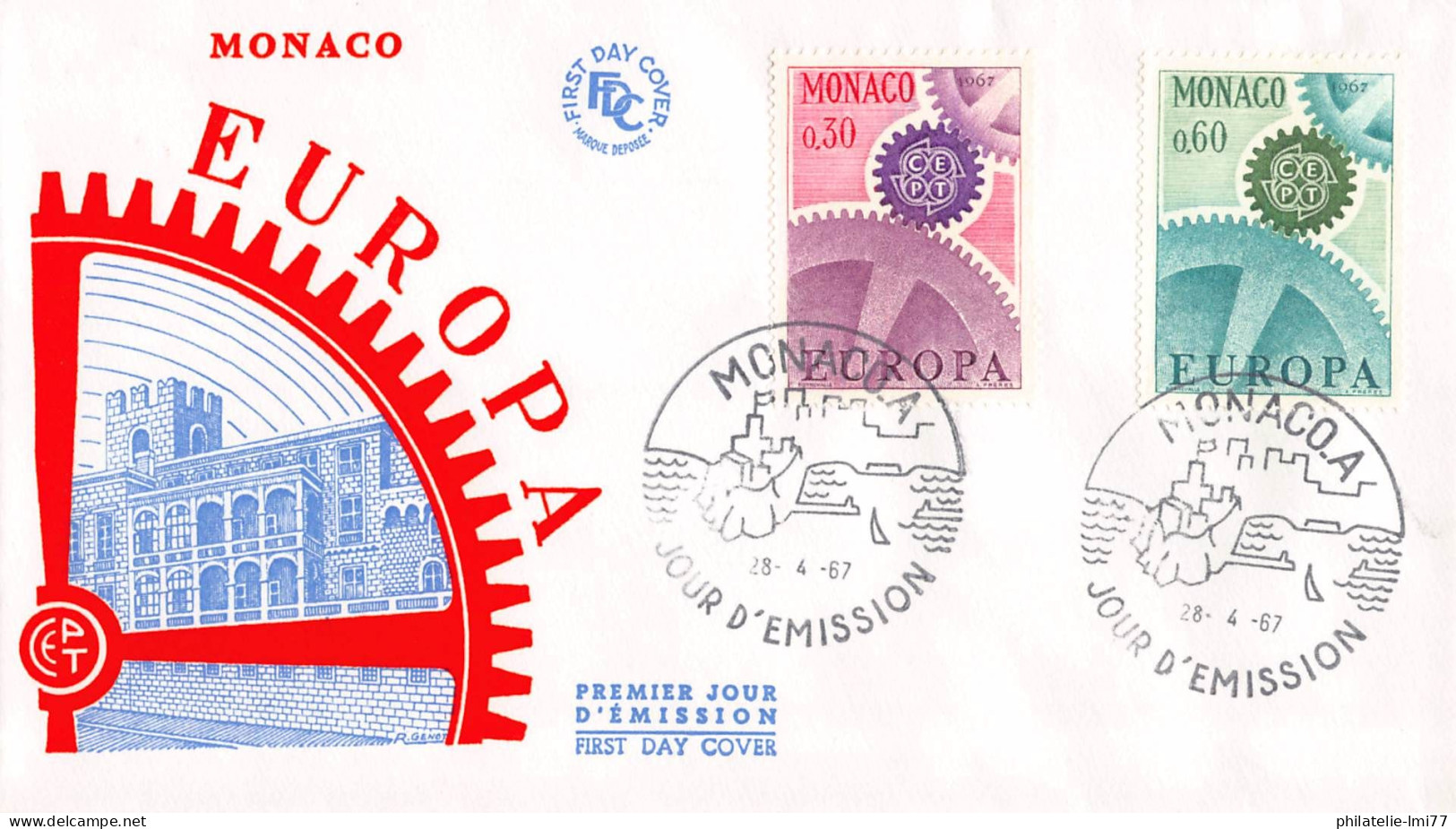 Monaco - FDC Europa 1967 - 1967