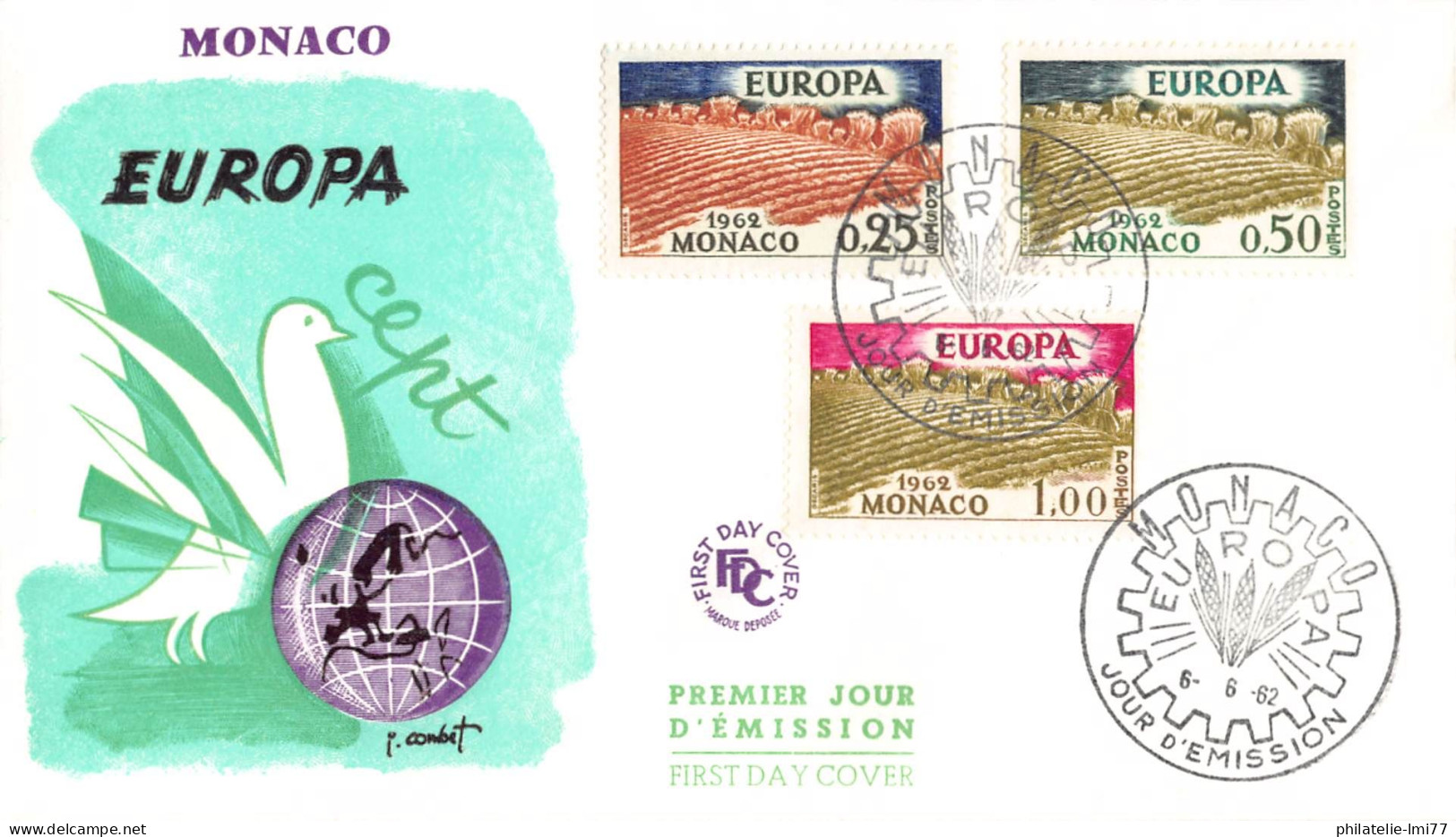Monaco - FDC Europa 1962 - 1962