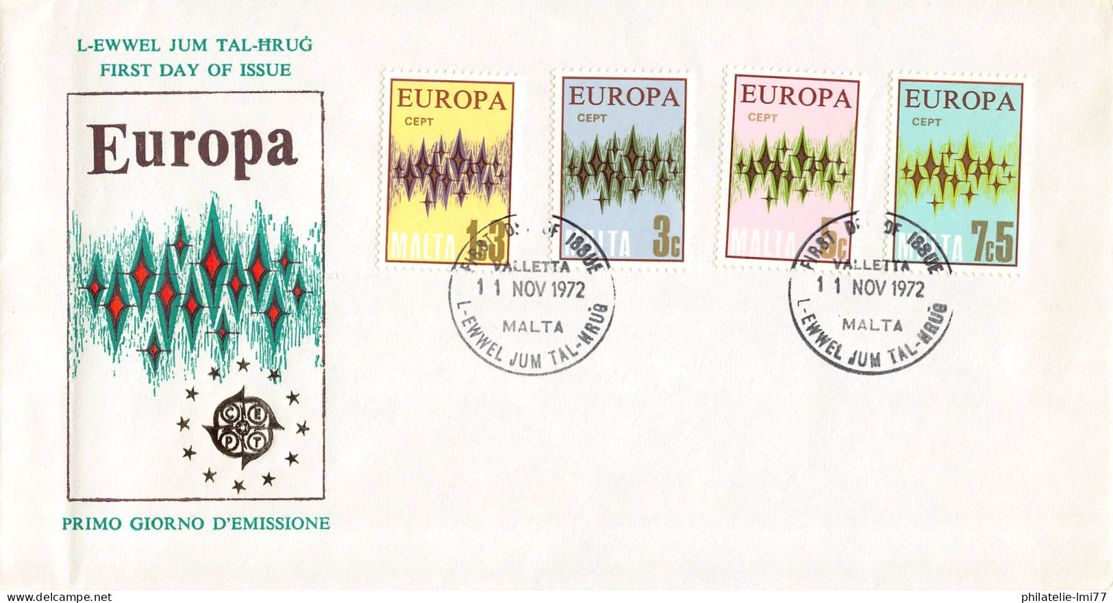 Malte - FDC Europa 1972 - 1972