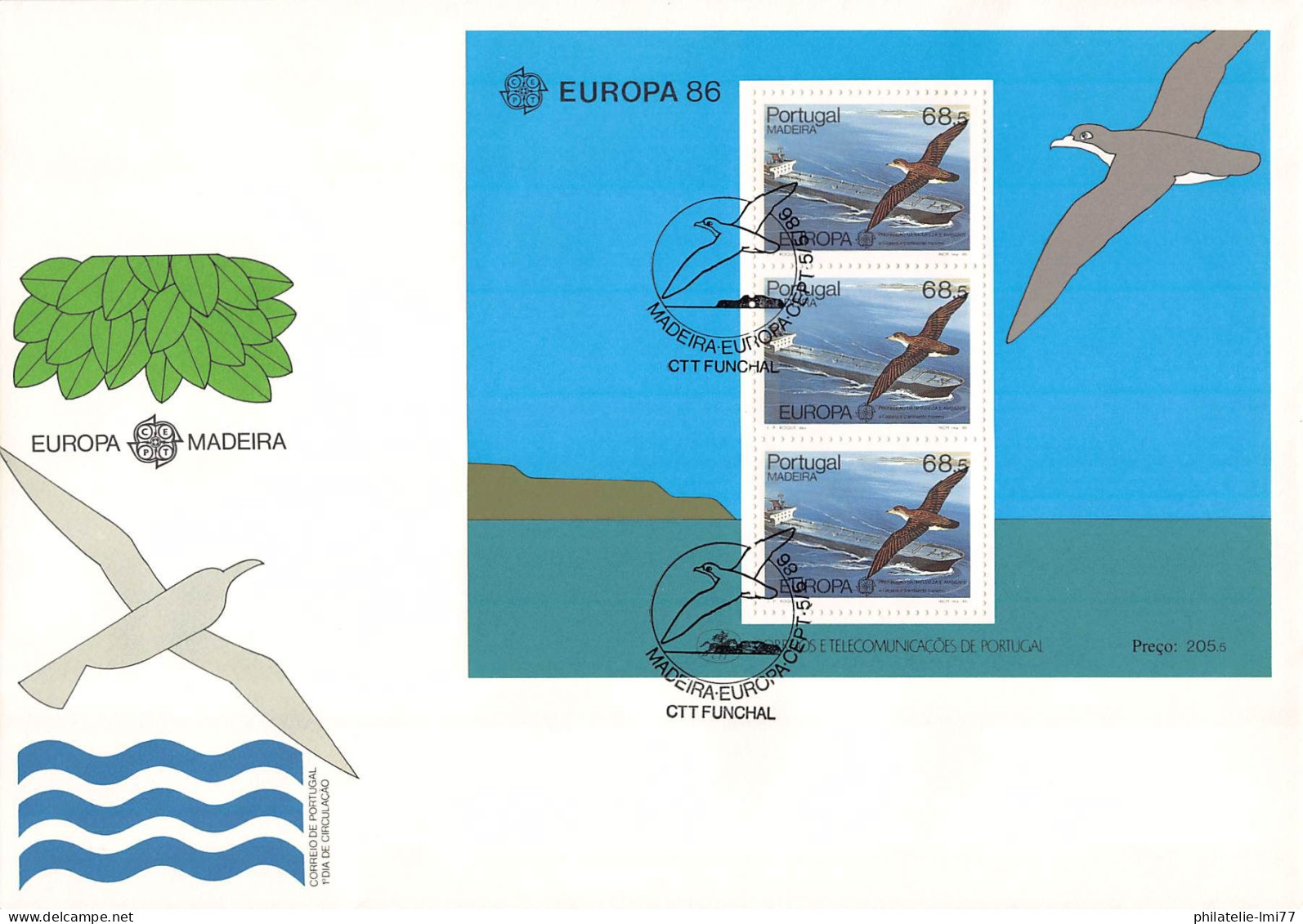 Madère V2 - FDC Europa 1986 - 1986