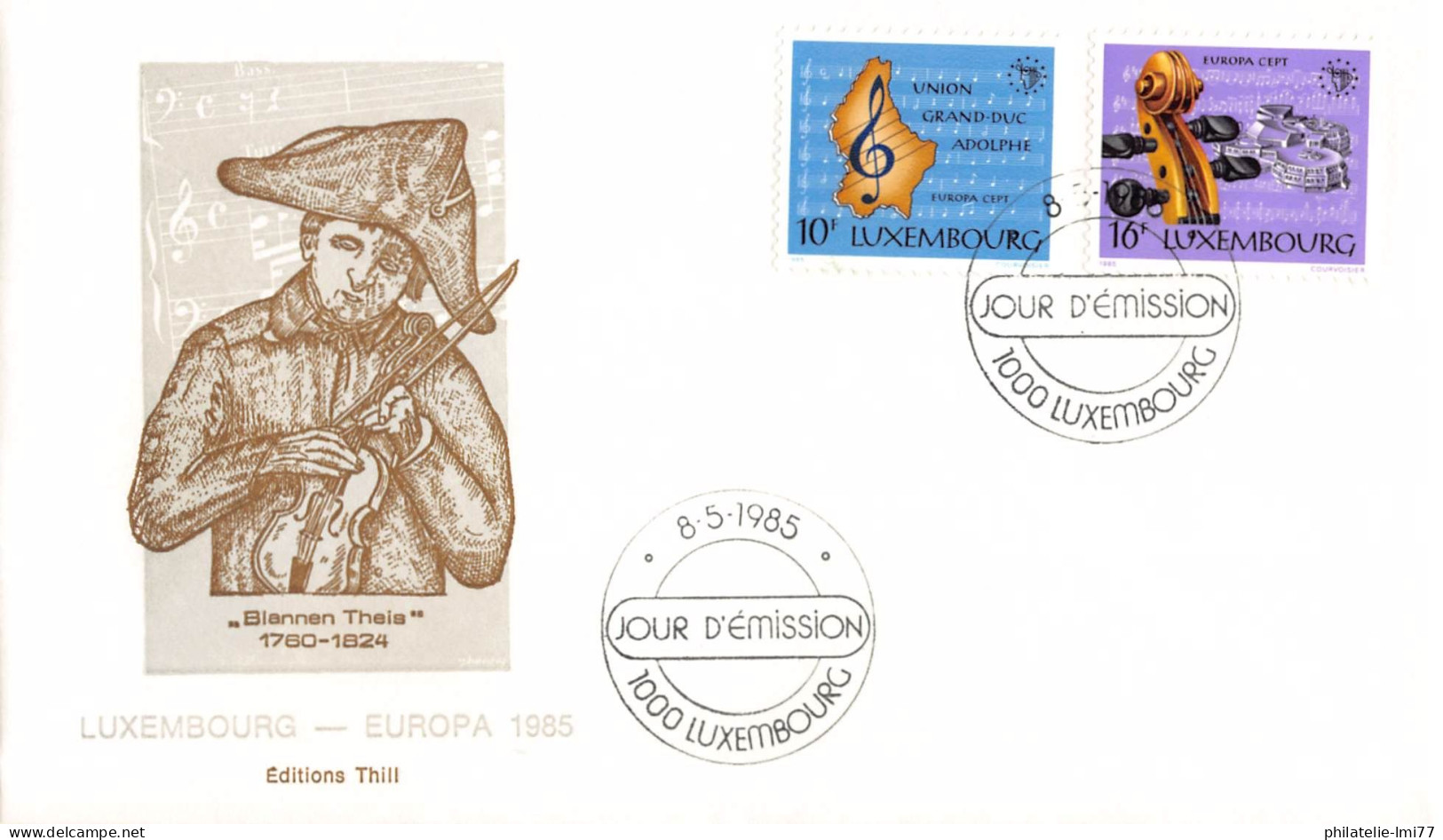 Luxembourg - FDC Europa 1985 - 1985