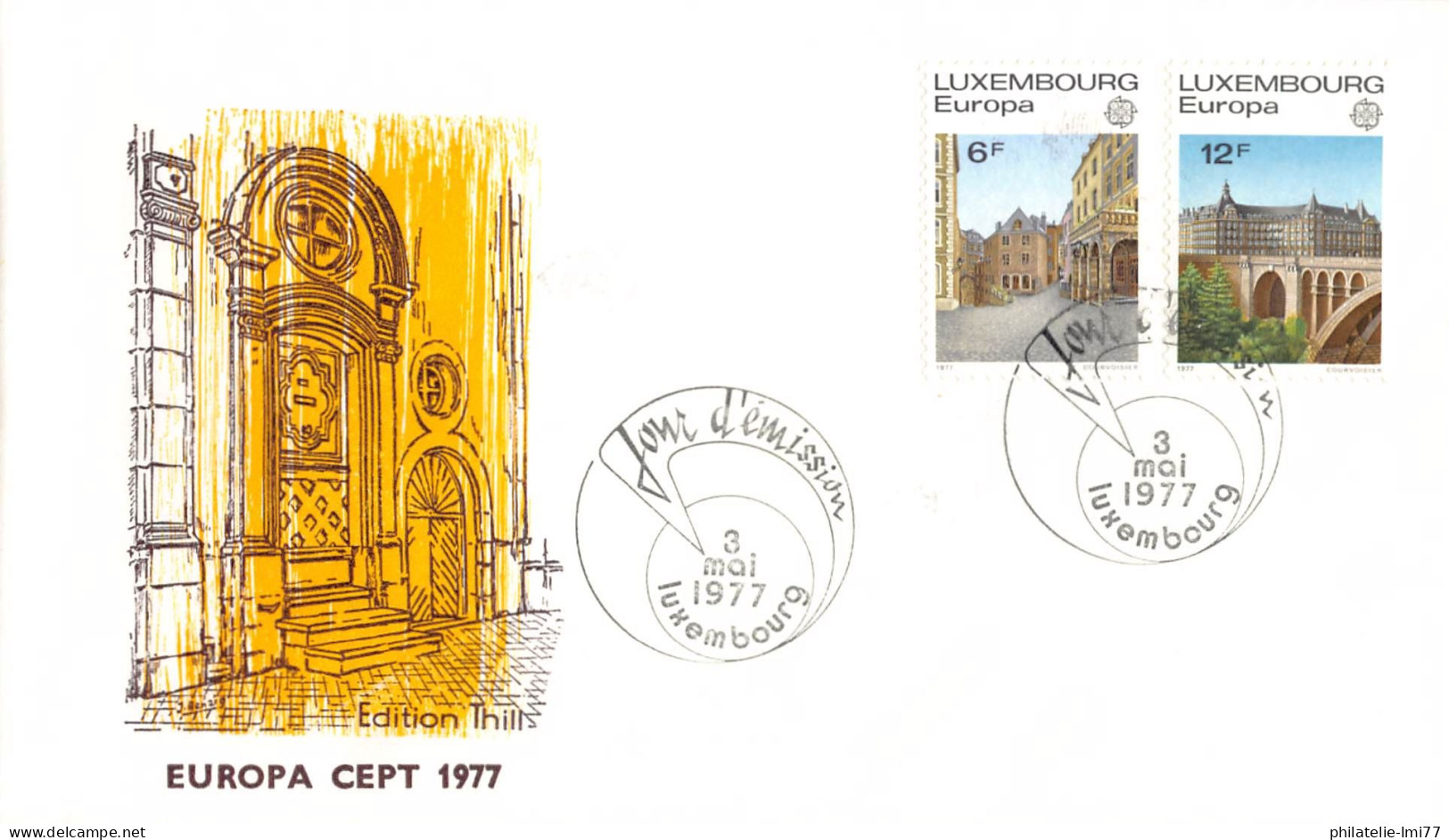 Luxembourg - FDC Europa 1977 - 1977