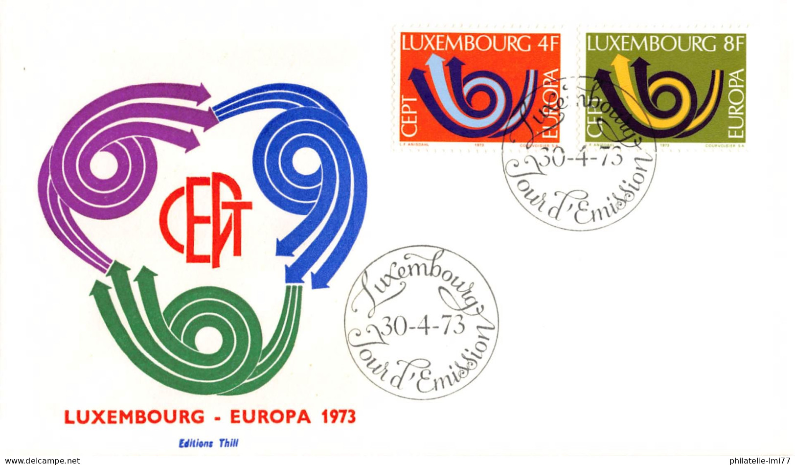 Luxembourg - FDC Europa 1973 - 1973