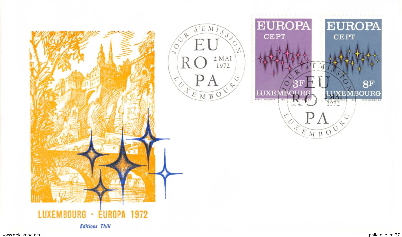 Luxembourg - FDC Europa 1972 - 1972