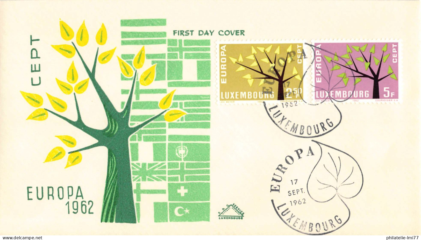 Luxembourg - FDC Europa 1962 - 1962