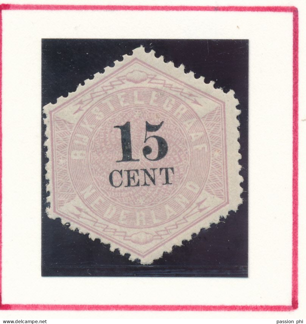 B6 NETHERLANDS TEL SET 25C MISSING HINGED LITTLE THINNED ON THE LAST VALUE SCARCE - Télégraphes