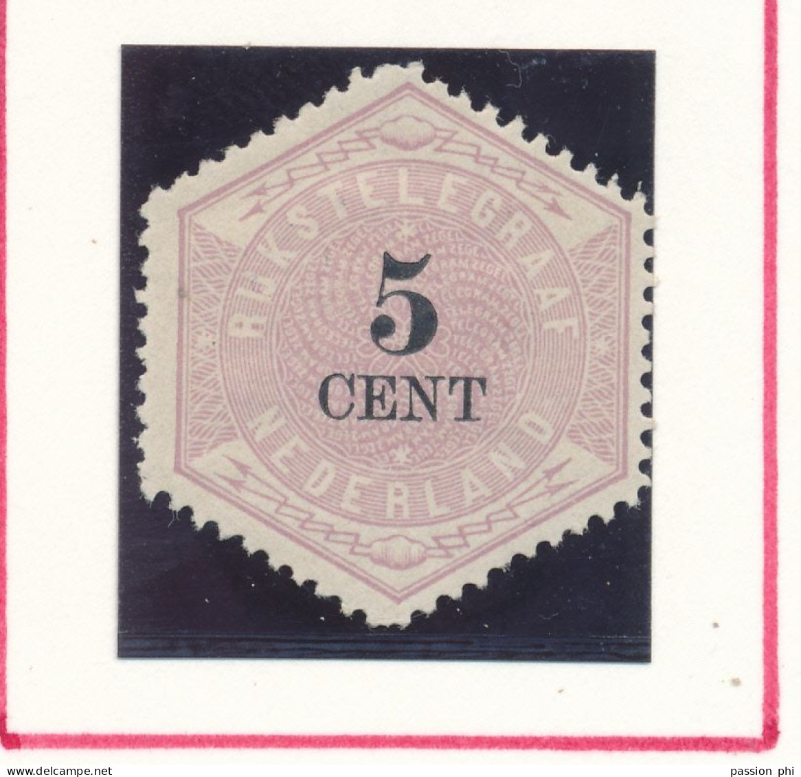 B6 NETHERLANDS TEL SET 25C MISSING HINGED LITTLE THINNED ON THE LAST VALUE SCARCE