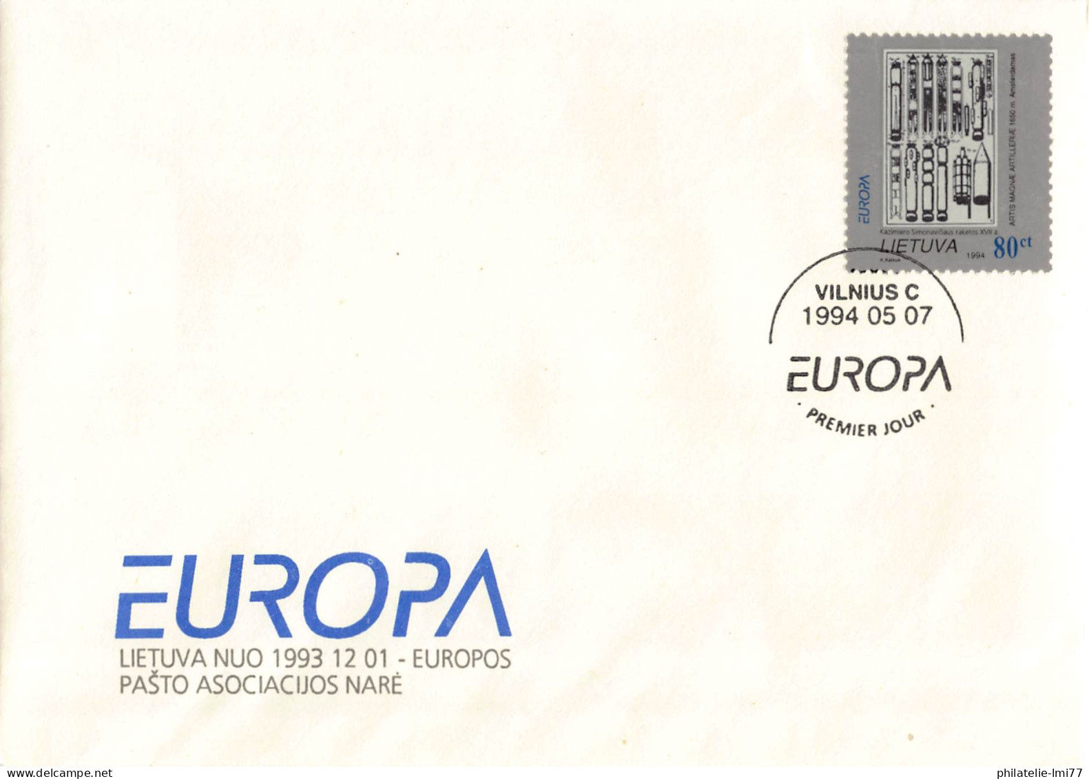 Lituanie - FDC Europa 1994 - 1994