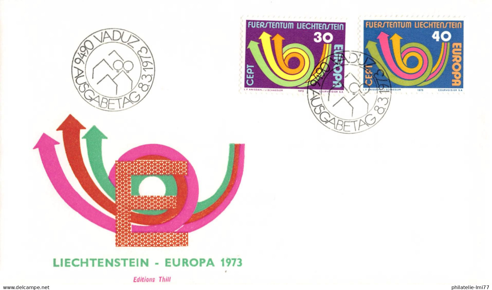 Liechtenstein - FDC Europa 1973 - 1973