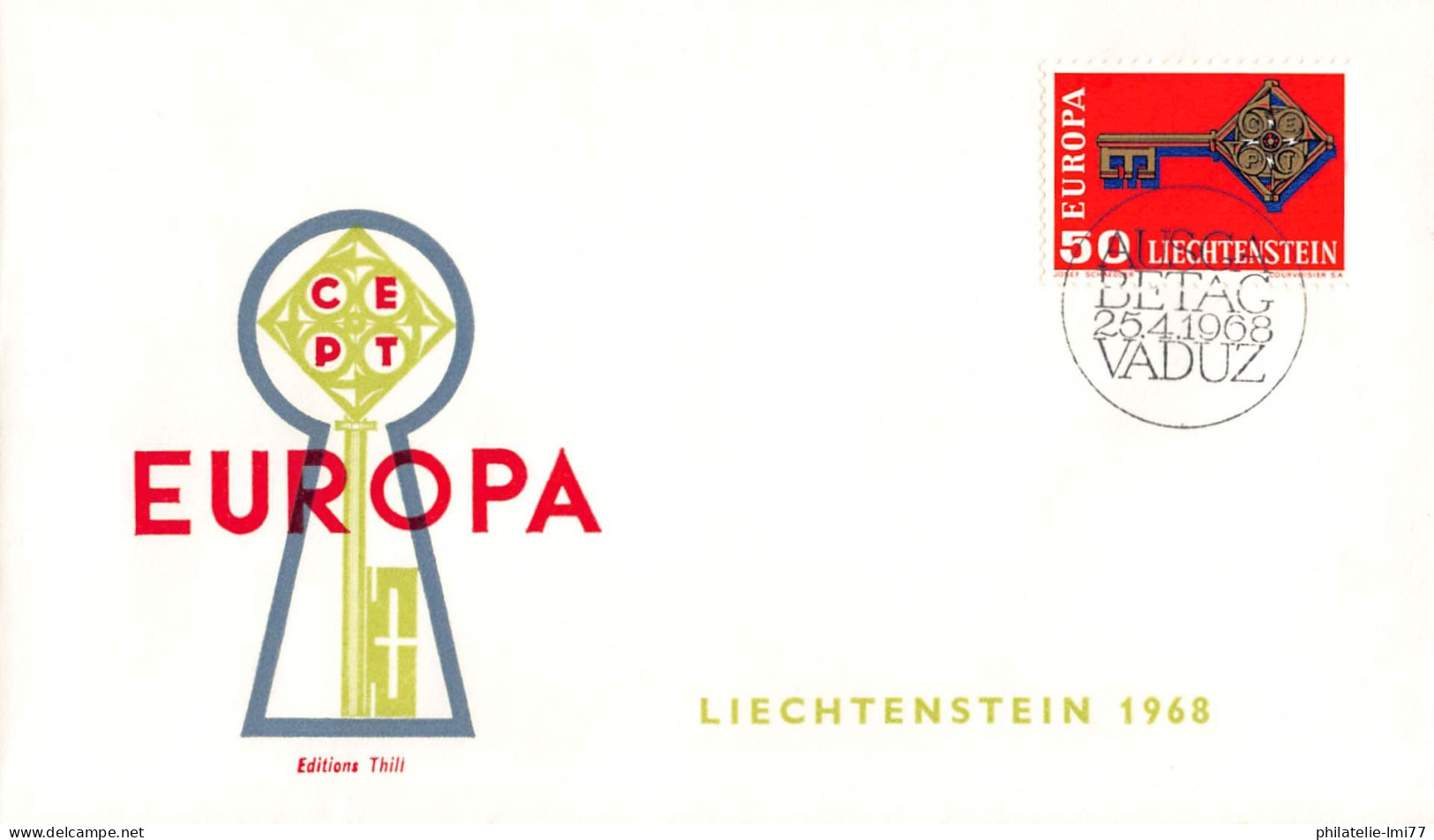 Liechtenstein - FDC Europa 1968 - 1968