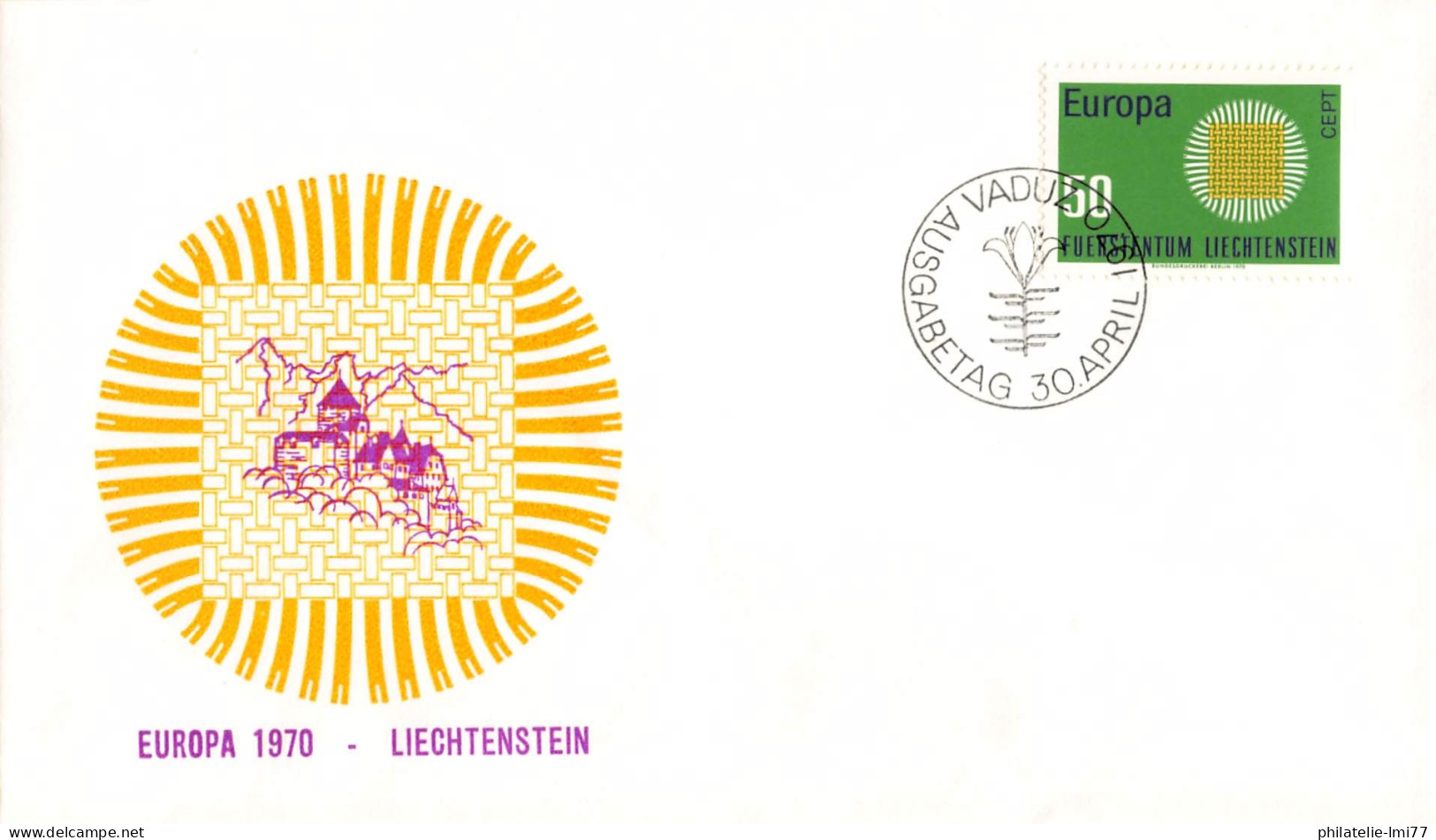 Liechtenstein - FDC Europa 1970 - 1970