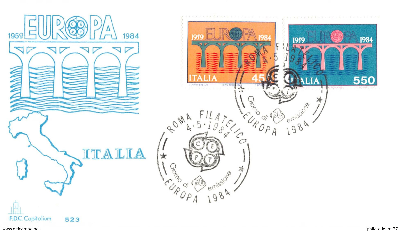 Italie - FDC Europa 1984 - 1984