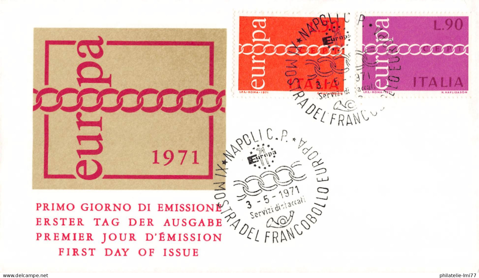 Italie - FDC Europa 1971 - 1971