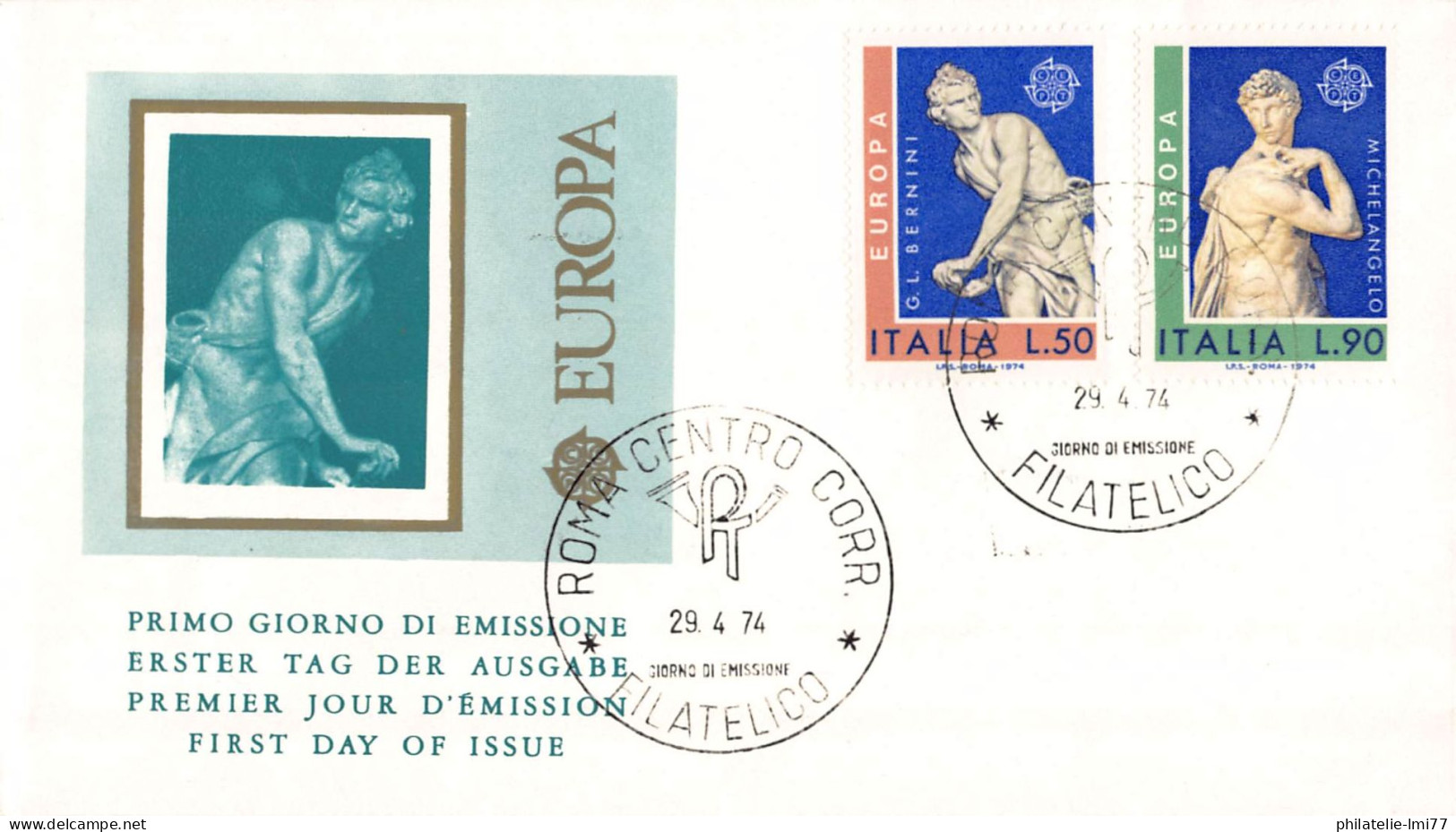 Italie - FDC Europa 1974 - 1974