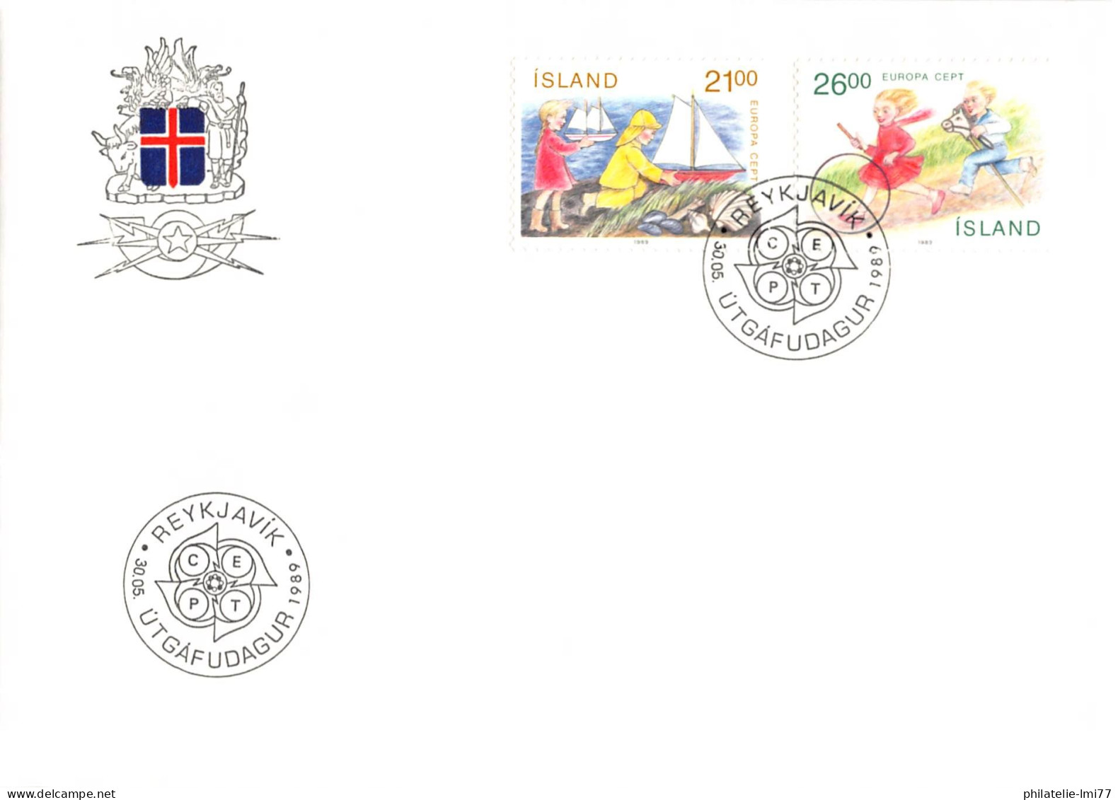 Islande - FDC Europa 1989 - 1989