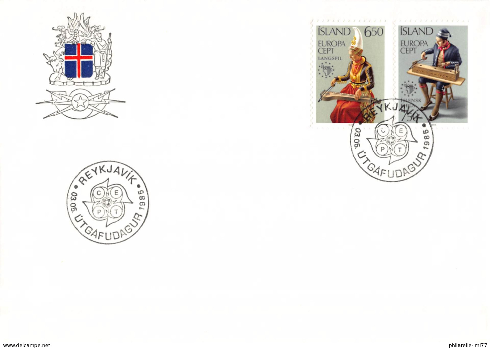 Islande - FDC Europa 1985 - 1985