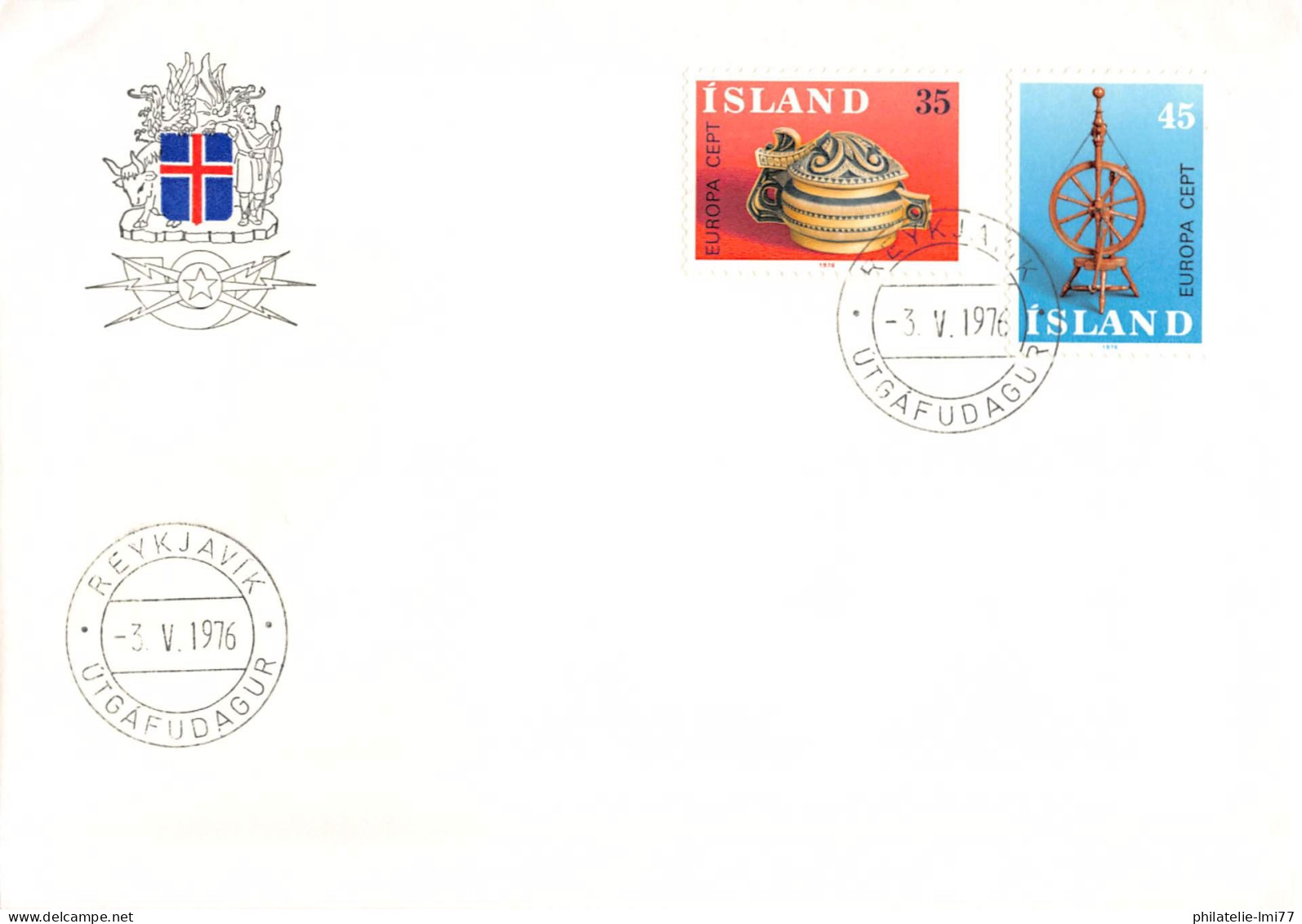 Islande - FDC Europa 1976 - 1976