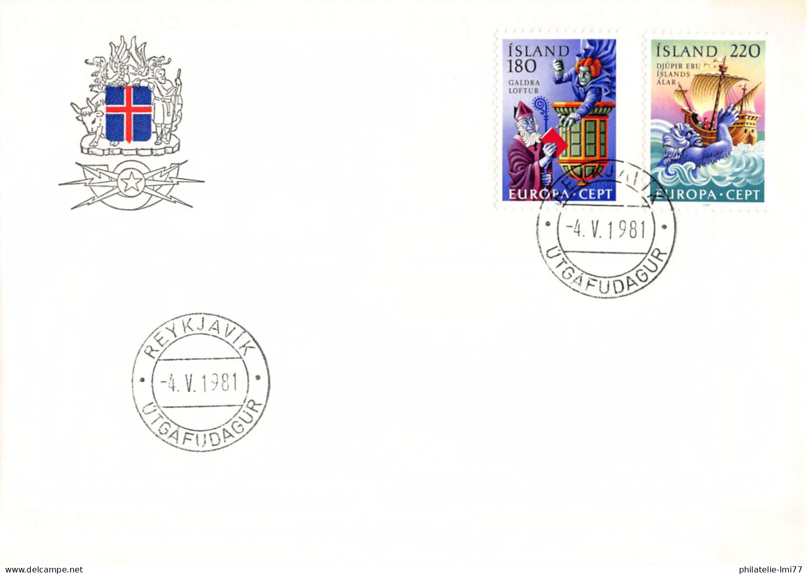 Islande - FDC Europa 1981 - 1981