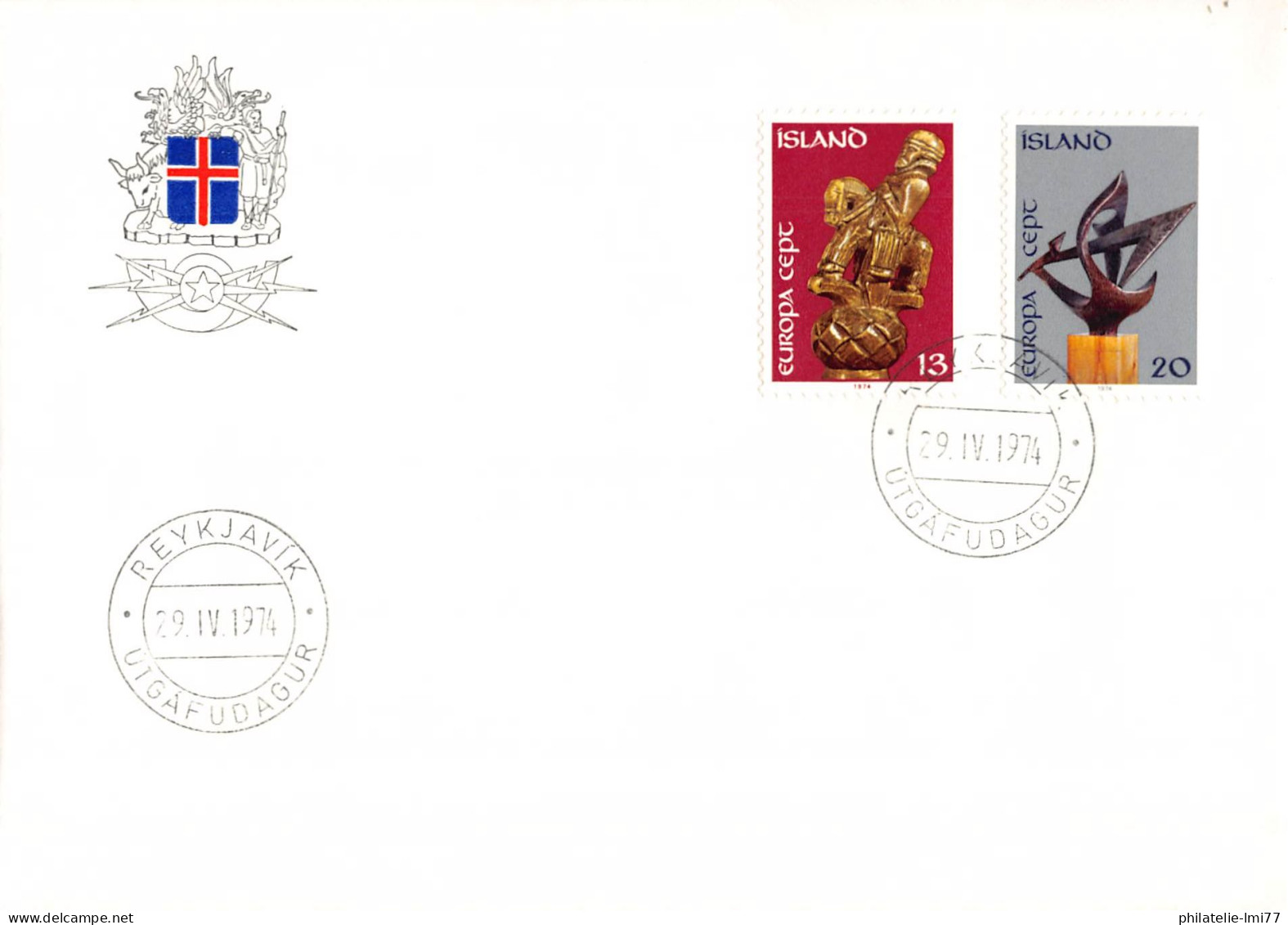 Islande - FDC Europa 1974 - 1974