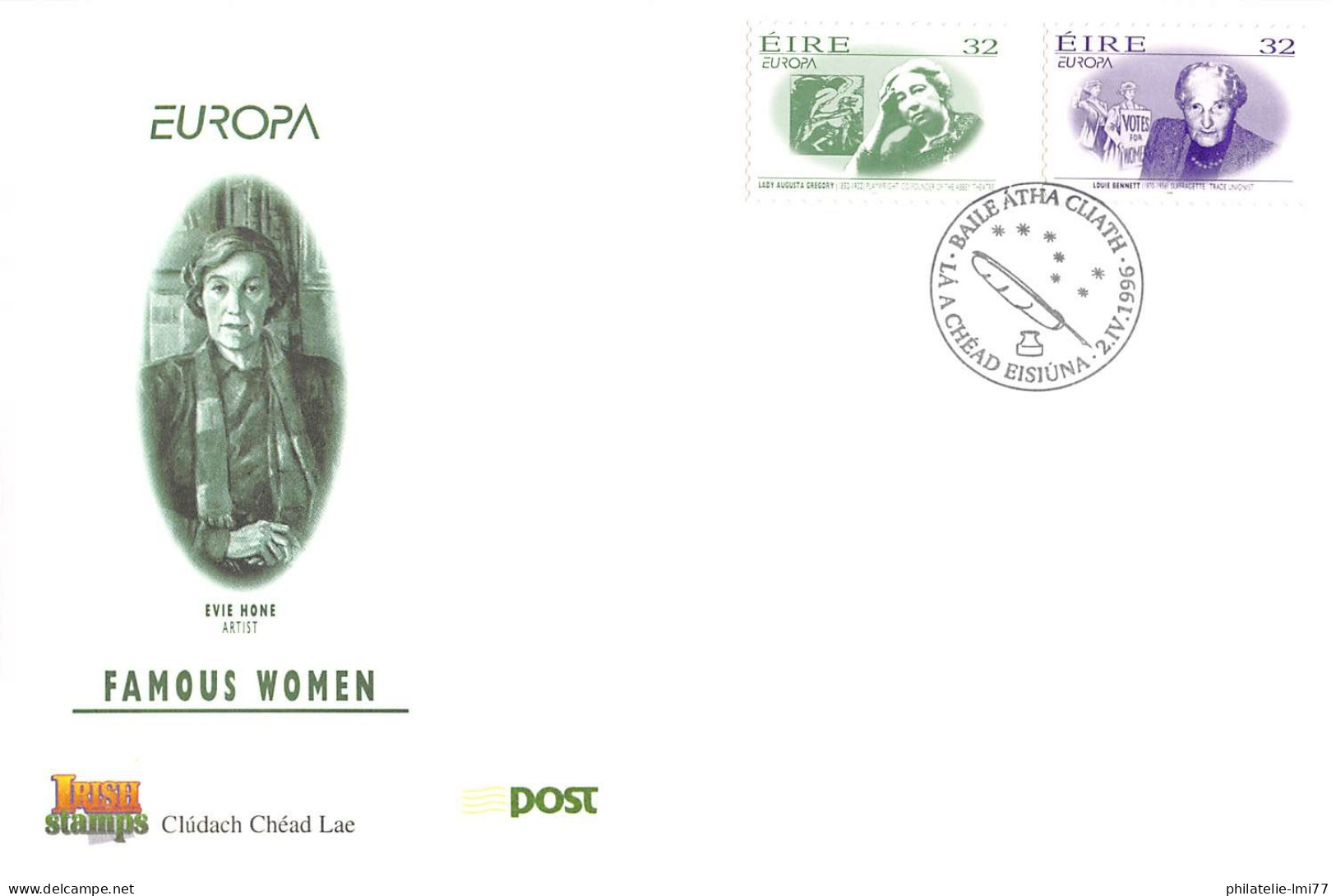 Irlande - FDC Europa 1996 - 1996