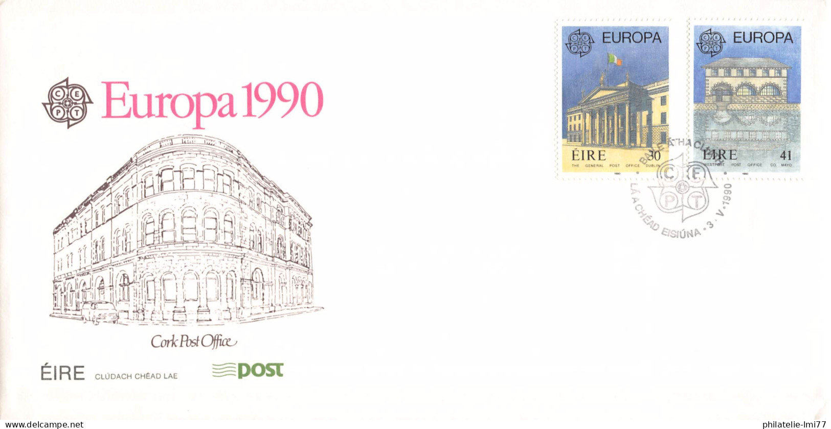 Irlande - FDC Europa 1990 - 1990